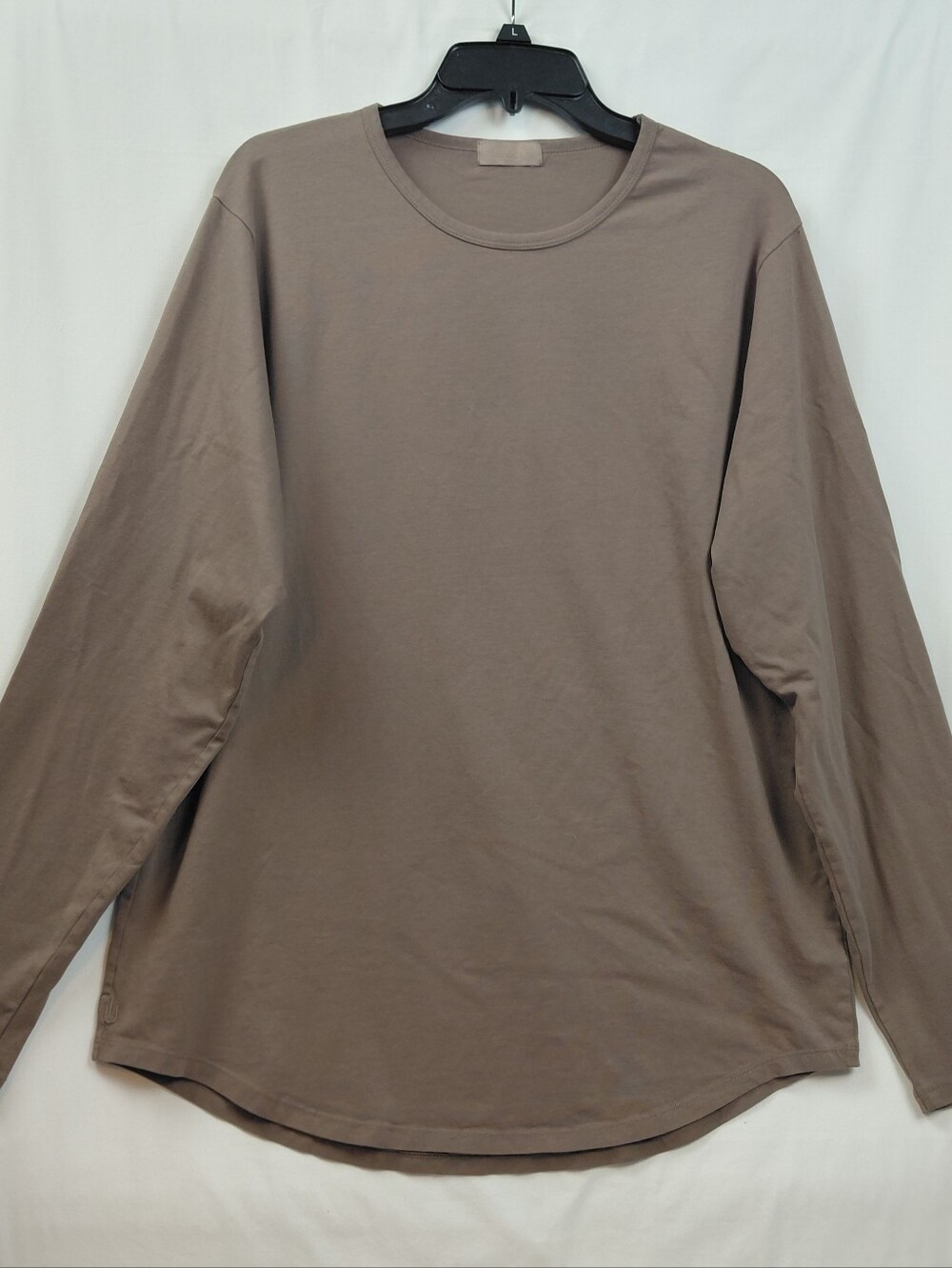 Nuuds Men's Long Sleeve Everyday T Shirt Size X Large Mocha Brown